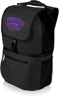 PICNIC TIME NCAA Kansas State Wildcats Zuma Backpack Cooler - Soft Cooler Backpack - Lunch Cooler, (Black)