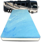 FoamRush 7" x 38" x 72" Bunk, Camping Cot Gel Memory Foam RV Mattress Replacement, Medium Firm, Comfort, Pressure Relief, Made in USA, Travel Camper Trailer Truck, Cover Not Included