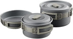 Portable Camping Cookware Kit with Frying Pan, Kettle and Foldable Tableware for Outdoor Kitchen and Picnic
