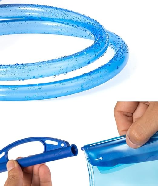 3L Foldable Gravity Water Filter Straw Bag Outdoor Camping, Travel, Backpacking, Hiking and Emergency, Compatible with Water Filter Straw, Flex Foldable, 3 Liter Bag