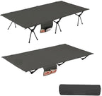 Folding Camping Cot Camping Bed Aluminum Alloy Folding Ultra-Light Lightweight Outdoor Camping Tent Break 4/3pcs Rods(90cm Balck A)