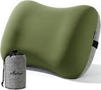 Antfuny Inflatable Neck Pillow for Camping Beach SUV Car Travel Kid Adult Small Portable Air Blow Pop Up Tent Essential Gear for Rock Chair Cot Memory Foam Sleep Pad Bag Bed Hammock Mat Accessories