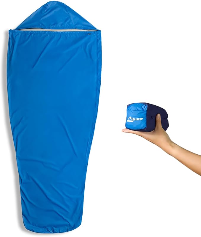 Litume Bivy Sack Sleeping Bag Cover – Waterproof Mummy-Style, Compact & Lightweight Shelter for Stealth Camping Backpackers Wild bushcraft Equipment Outdoor Survival