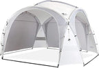 UNP Easy Beach Tent Pop Up Canopy UPF50+ Tent with Side Wall, Ground Pegs, and Stability Poles, Sun Shelter Rainproof, Waterproof for Camping Trips, Backyard Fun, Party Or Picnics
