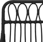 Patio Chairs 2 pcs with Armrest Black ,Coffee Chair,Study Chair,Armchair,Garden Chairs,Outdoor Chairs,Camping Chair,Beach Chair,for Deck, poolside,Camping,Beach,Campsite,22"x25.2"x31.5" PE Rattan