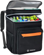 Backpack Cooler Leakproof 30 Cans, Double Deck Insulated Cooler Backpack for Men & Women, Lightweight Insulated Backpack for Travel, Camping, Beach