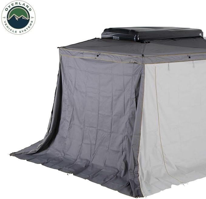 Overland Vehicle Systems HD Nomadic 270 LTE Passengers Side Awning Wall 3 and 4 | Dark Gray | Awning Sold Separately | 18359909