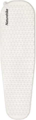 Naturehike Self-Inflating Sleeping Mat Lightweight Comfortable Asleep Pad 1.4" Sponge Filling Ergonomic for Hiking Picnicking Outdoor Activities & Family Camping Portable Foldable (White-Mummy)