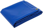 Mytee Products (2 Pack) 8' x 10' Heavy Duty Blue 18oz Vinyl Utility Tarp Waterproof, Multipurpose, Cars, Boats, Campers, Pool Cover, Tent