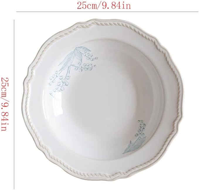 Camping Plates Retro High-end Ceramic Dinner Plates, Home Dining, Dishes, Tableware Decorative Plate