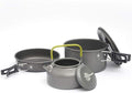 Camping Backpack Tableware Outdoor Cookware Pot Picnic Canteen Survival Hiking Military Boiler Frying Teapot Set Kettle yubin1993