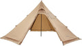 VEVOR Hot Tent, Camping Tipi Hot Tents with Stove Jack, Portable Winter Camping Tents with Snow Skirt, Easy Setup, Waterproof 4 Season Shelter Tents for Fishing Backpacking