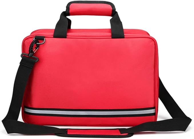 First Aid Kit Bag, Multifunctional Emergency Care Package Backpack, Post-production Visit Kit for Home, Workplace,Camping, Hiking(Red)