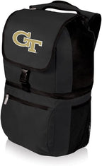 PICNIC TIME NCAA Georgia Tech Yellow Jackets Zuma Backpack Cooler - Soft Cooler Backpack - Lunch Cooler, (Black)
