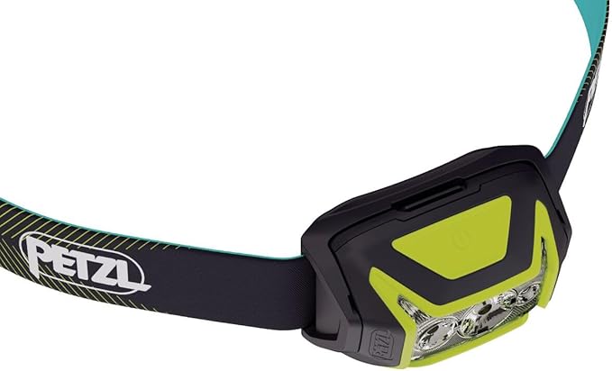 PETZL ACTIK CORE Headlamp - Powerful, Rechargeable 650 Lumen Light with Red Lighting for Hiking, Climbing, and Camping - Green