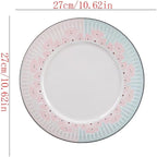 Camping Plates Fresh Texture Bone China Dinner Plate Household Dish Fish Tableware Decorative Plate