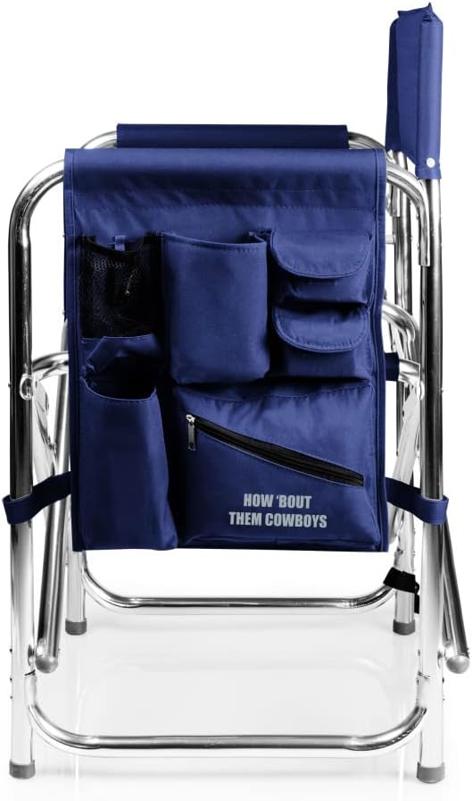 Picnic TIME NFL Unisex-Adult NFL Sports Chair with Side Table, Beach Chair, Camp Chair for Adults