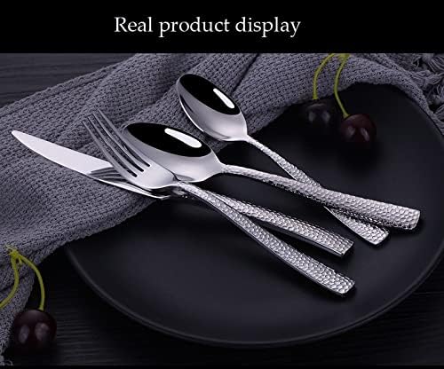 Flatware Sets 4pcs/Set Golden ?Portable Stainless Steel Cutlery Complete of Dining Tableware Kitchen Gadget Sets Dinner Forks Knives Spoon,