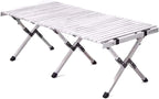 Folding Dining Table Outdoor Picnic Barbecue Tours Tableware Table for Camping Folding Egg Roll Table Portable Foldable Wood Table (Color : 90x60x43CM-02)