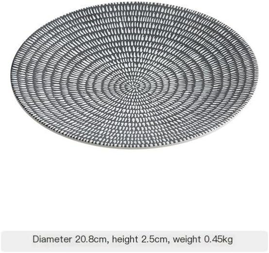 Camping Plates Ceramic Dinner Plate Creative Western Steak Pasta Frosted Special Hotel Tableware Decorative Plate(Small)