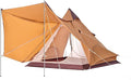 GeRRiT Family Camping Tent Large Waterproof Double Layer Pyramid Tipi Tent Camping Mongolian Yurt Tent for Picnic, Festival