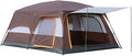 Family Tent Doble Layer Dome Tent Waterproof Camping Tent with 2 Extra Dark Sleeping Cabins for Outdoor Hiking Camping Climing