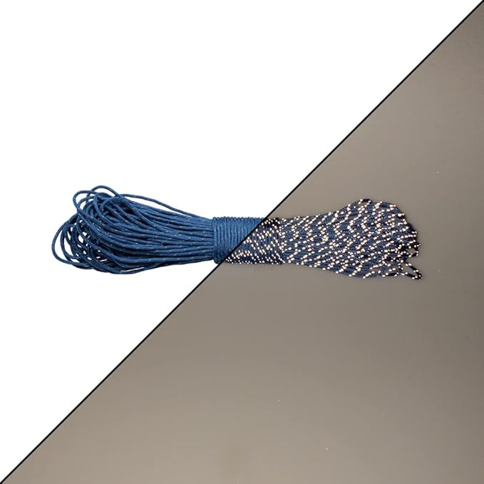 Paracord Planet – Fluorescent 1.75mm Reflective Guyline 95 Paracord Tent Rope Camping Parachute Cord – Royal Blue – 65ft