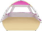 Venustas Beach Tent Sun Shelter for 3/4-5/6-7/8-10 Person, UPF 50+ UV Protection Beach Canopy, Lightweight and Easy Setup Cabana, Portable Shade Tent
