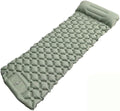 Ultralight Inflatable Camping Sleeping Pad – Compact Built-in Pillow,Waterproof & Durable –Connects to Double Bed and Ideal for Camping, Hiking & Outdoor Adventures (Green)