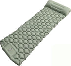 Ultralight Inflatable Camping Sleeping Pad – Compact Built-in Pillow,Waterproof & Durable –Connects to Double Bed and Ideal for Camping, Hiking & Outdoor Adventures (Green)