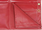 Mytee Products (2 Pack) 8' x 10' Heavy Duty Red 18oz Vinyl Utility Tarp Waterproof, Multipurpose, Cars, Boats, Campers, Pool Cover, Tent