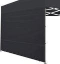 Joramoy Canopy Tent Sidewalls 10×10 for Pop Up Canopy, Instant Canopy Sunwall with Waterproof and UV Protection Layer,1 Pack Sidewall Only（Black）
