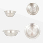 Set of 16 Stainless Steel Camping Plates Outdoor Dinnerware Barbecue Tableware Travel Friendly Meal Plate Cookwares Rusts Dinner Plates