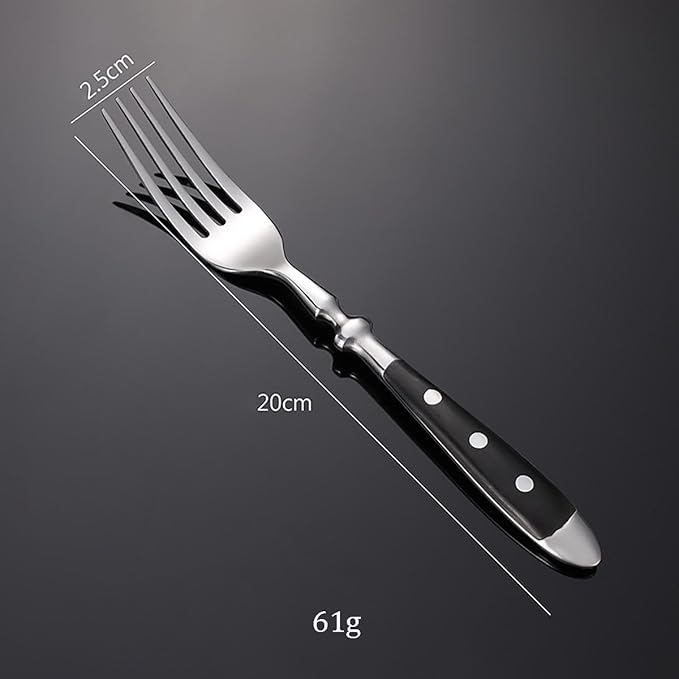 IKXO 36 Pieces Black Silverware Set, Black Flatware Set, Food-Grade Stainless Steel Cutlery Set for 6, Tableware Eating Utensils, Mirror Finished, Dishwasher Safe…