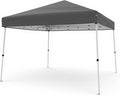 Canopy Tent, GarveeLife 10X10 FT Pop Up Canopy Outdoor Instant Tent Slant Legs with Carrying Bag, Portable Gazebo Shelter for Patio Deck Garden Beach - 8X8 FT Canopy Cover (Gray)