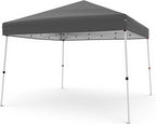 Canopy Tent, GarveeLife 10X10 FT Pop Up Canopy Outdoor Instant Tent Slant Legs with Carrying Bag, Portable Gazebo Shelter for Patio Deck Garden Beach - 8X8 FT Canopy Cover (Gray)
