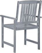 Director's Chairs with Cushions 4 pcs,Bistro Table and Chairs Outdoor,Lounge Chair,Patio Dining Chairs,Camping Chair,for Outdoor Patio, Campsite, or Yard, Gray Solid Acacia Wood