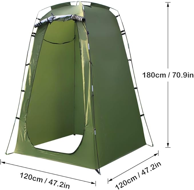 Lixada Outdoor 6FT Quick Set Up Privacy Tent, Toilet, Camp Shower, Portable Changing Room for Camping Shower Biking Toilet Beach