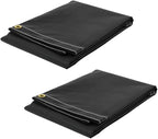 Mytee Products (2 Pack) 8' x 10' Heavy Duty Black 18oz Vinyl Utility Tarp Waterproof, Multipurpose, Cars, Boats, Campers, Pool Cover, Tent