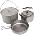 Compatible for Widesea Camping Titanium Tableware Set Cookware Tourism Cauldron Outdoor Cooking Pot Picnic Kitchen Hiking Trekking Equipment