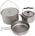Compatible for Widesea Camping Titanium Tableware Set Cookware Tourism Cauldron Outdoor Cooking Pot Picnic Kitchen Hiking Trekking Equipment