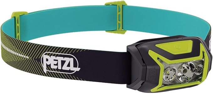 PETZL ACTIK CORE Headlamp - Powerful, Rechargeable 650 Lumen Light with Red Lighting for Hiking, Climbing, and Camping - Green