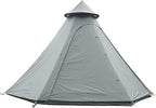 GeRRiT Tents for Camping 4 Person, Waterproof Pyramid Teepee Tent Adult Tent Waterproof Double Layers Indian Tent Yurt Tent Tower Post Bell Tent for Outdoor Family Trip Hello, 3, Green