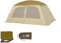 Naturehike Dune Hot Tent with Stove Jack, 117 sq ft 4 Seasons Camping Tent, 2-4 Person Waterproof Large Tent for Family, Car Camping, Picnic, Fishing, 6 Person