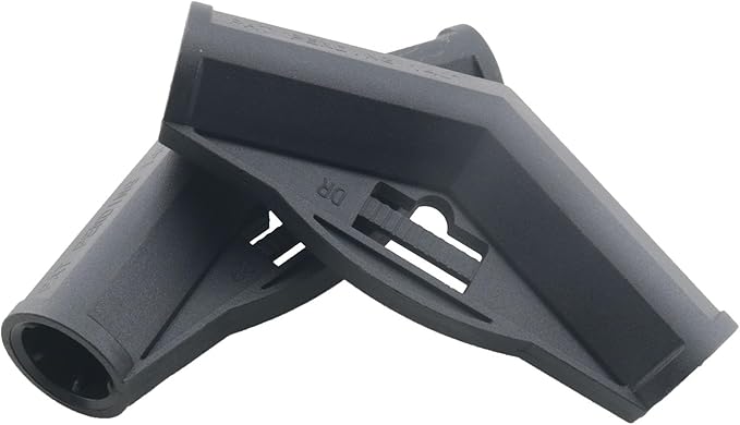2PCS Black Nylon Gazebo Awning Foot Angle Center Connectors Outdoor Camping Tent Frame Fixing Accessories 140 Degree Two Way Fitting Suitable for DIY Storage Frameworks