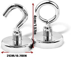 Camping Tent Hooks - 5 Hooks & 5 Rings Outdoor Magnet Clip Hanger