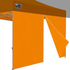Eurmax USA 10FT Instant Canopy SunWall with Middle Zipper, Removeable Sidewall for Pop Up Canopy Tent,1 Pack Wall Only (Orange)