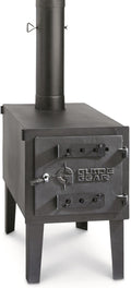 Guide Gear Large Outdoor Wood Burning Stove Portable with Chimney Pipe for Cooking, Camping, Tent, Hiking, Fishing, Backpacking