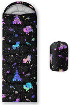 Kids Sleeping Bag for Boys and Girls,Mixed Color Star Dot-Lightweight Warm Portable Outdoor Indoor-Waterproof Cold Weather Resistant Sleeping Bag for Camping Hiking