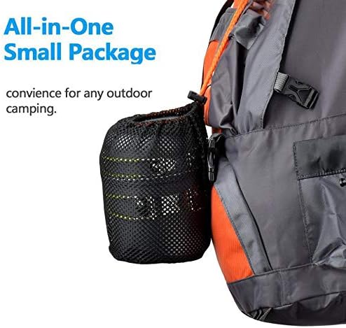 Outdoor Camping Hiking Cookware Tableware Picnic Pot Fork Spoon Table Knife Fork Stove Kit Camping Picnic Tools